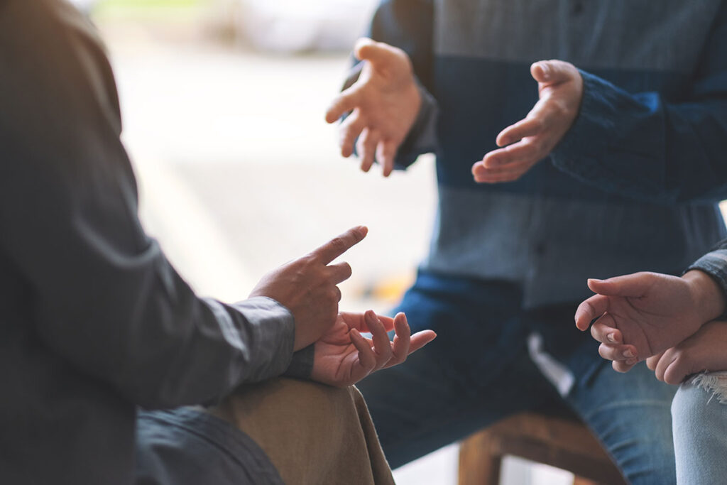 conversation group of people